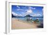 Long Sandy Beach in the Bacuit Archipelago, Palawan, Philippines, Southeast Asia, Asia-Michael Runkel-Framed Photographic Print