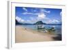 Long Sandy Beach in the Bacuit Archipelago, Palawan, Philippines, Southeast Asia, Asia-Michael Runkel-Framed Photographic Print