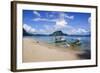 Long Sandy Beach in the Bacuit Archipelago, Palawan, Philippines, Southeast Asia, Asia-Michael Runkel-Framed Photographic Print