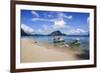 Long Sandy Beach in the Bacuit Archipelago, Palawan, Philippines, Southeast Asia, Asia-Michael Runkel-Framed Photographic Print