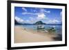 Long Sandy Beach in the Bacuit Archipelago, Palawan, Philippines, Southeast Asia, Asia-Michael Runkel-Framed Photographic Print