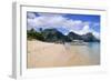 Long Sandy Beach in the Bacuit Archipelago, Palawan, Philippines, Southeast Asia, Asia-Michael Runkel-Framed Photographic Print