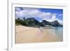 Long Sandy Beach in the Bacuit Archipelago, Palawan, Philippines, Southeast Asia, Asia-Michael Runkel-Framed Photographic Print