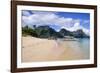 Long Sandy Beach in the Bacuit Archipelago, Palawan, Philippines, Southeast Asia, Asia-Michael Runkel-Framed Photographic Print