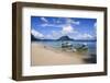 Long Sandy Beach in the Bacuit Archipelago, Palawan, Philippines, Southeast Asia, Asia-Michael Runkel-Framed Photographic Print