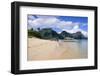 Long Sandy Beach in the Bacuit Archipelago, Palawan, Philippines, Southeast Asia, Asia-Michael Runkel-Framed Photographic Print