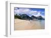 Long Sandy Beach in the Bacuit Archipelago, Palawan, Philippines, Southeast Asia, Asia-Michael Runkel-Framed Photographic Print