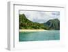 Long Sandy Beach in the Bacuit Archipelago, Palawan, Philippines, Southeast Asia, Asia-Michael Runkel-Framed Photographic Print