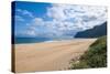 Long Sandy Beach in the Polihale State Park, Kauai, Hawaii, United States of America, Pacific-Michael Runkel-Stretched Canvas