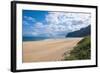 Long Sandy Beach in the Polihale State Park, Kauai, Hawaii, United States of America, Pacific-Michael Runkel-Framed Photographic Print