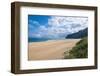 Long Sandy Beach in the Polihale State Park, Kauai, Hawaii, United States of America, Pacific-Michael Runkel-Framed Photographic Print