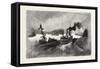 Long Sault Rapids, from the Canal, Eastern Ontario, Canada, Nineteenth Century-null-Framed Stretched Canvas