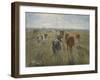 Long Shadows. Cattle on the Island of Saltholm, c. 1890-Theodor Esbern Philipsen-Framed Giclee Print