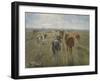 Long Shadows. Cattle on the Island of Saltholm. Ca. 1890-Theodor Philipsen-Framed Giclee Print