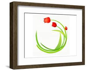 Long Stem Delight IV-Miranda York-Framed Premium Giclee Print