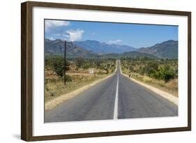 Long Straight Road in Central Malawi, Africa-Michael Runkel-Framed Photographic Print