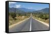 Long Straight Road in Central Malawi, Africa-Michael Runkel-Framed Stretched Canvas
