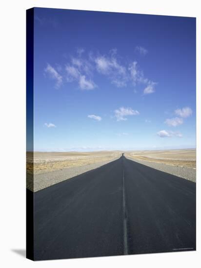 Long Straight Road in Patagonia, Patagonia, Argentina, South America-Gavin Hellier-Stretched Canvas