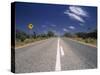 Long Straight Road in the Outback, Australia-Alan Copson-Stretched Canvas