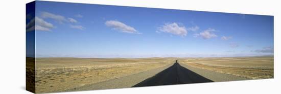 Long Straight Road, Patagonia, Border Area Argentina and Chile, South America-Gavin Hellier-Stretched Canvas