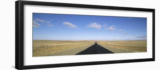 Long Straight Road, Patagonia, Border Area Argentina and Chile, South America-Gavin Hellier-Framed Photographic Print