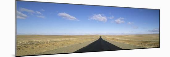 Long Straight Road, Patagonia, Border Area Argentina and Chile, South America-Gavin Hellier-Mounted Photographic Print