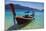 Long Tail Boat Sit On The Beach Rawi Island Thailand-lkunl-Mounted Photographic Print