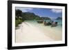 Long-Tail Boats and Beach of Ao Dalam Bay-Stuart Black-Framed Photographic Print