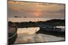 Long Tail Boats at Sunset-Ben Pipe-Mounted Photographic Print