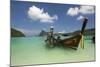 Long-Tail Boats in Ao Dalam Bay, Koh Phi Phi, Krabi Province, Thailand, Southeast Asia, Asia-Stuart Black-Mounted Photographic Print