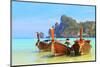 Long Tailed Boat Ruea Hang Yao in Phuket Thailand-Netfalls-Mounted Photographic Print