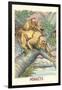 Long-Tailed Monkeys-null-Framed Art Print