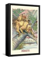 Long-Tailed Monkeys-null-Framed Stretched Canvas