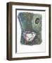 Long-Tailed Tit Aegithalos Caudatus Bringing Food to Young in Nest-null-Framed Giclee Print