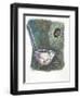 Long-Tailed Tit Aegithalos Caudatus Bringing Food to Young in Nest-null-Framed Giclee Print