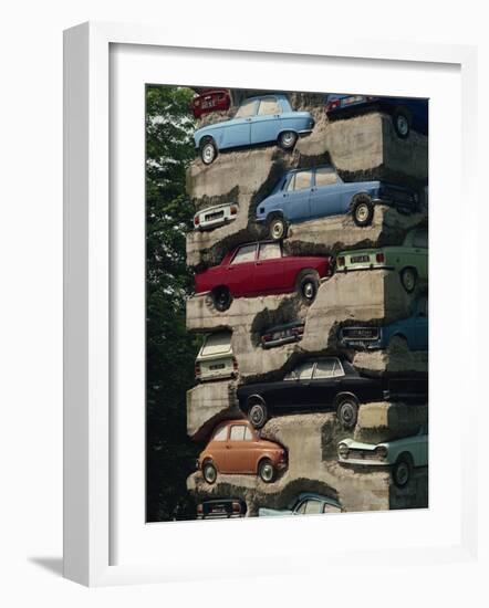 Long Term Parking, Arman 1982, Fondation Cartier at Jouy-En-Josas, Ile De France, France, Europe-Hart Kim-Framed Photographic Print