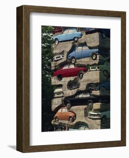 Long Term Parking, Arman 1982, Fondation Cartier at Jouy-En-Josas, Ile De France, France, Europe-Hart Kim-Framed Photographic Print