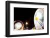 Long Time Exposure at Night at the Oktoberfest, Fairground Rides-Benjamin Engler-Framed Photographic Print