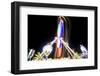 Long Time Exposure at Night at the Oktoberfest, Fairground Rides-Benjamin Engler-Framed Photographic Print