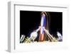 Long Time Exposure at Night at the Oktoberfest, Fairground Rides-Benjamin Engler-Framed Photographic Print