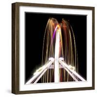 Long Time Exposure at Night at the Oktoberfest, Fairground Rides-Benjamin Engler-Framed Photographic Print