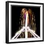 Long Time Exposure at Night at the Oktoberfest, Fairground Rides-Benjamin Engler-Framed Photographic Print