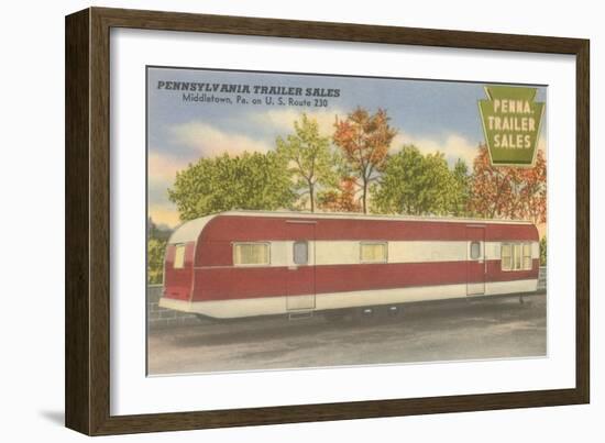 Long Trailer-null-Framed Art Print