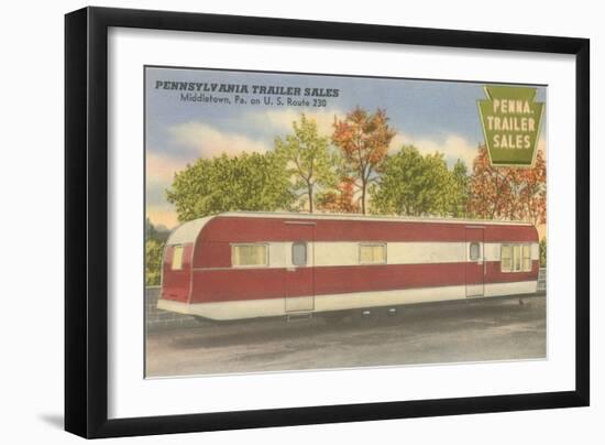 Long Trailer-null-Framed Art Print