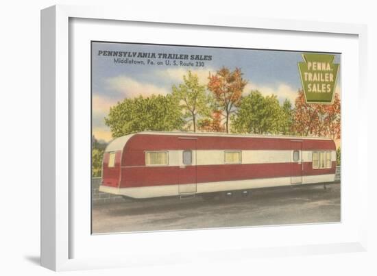 Long Trailer-null-Framed Art Print