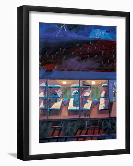 Long Train in Midnight-Zhang Yong Xu-Framed Giclee Print