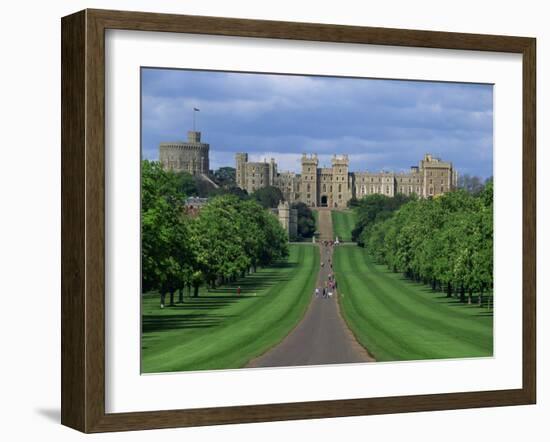 Long Walk from Windsor Castle, Berkshire, England, United Kingdom, Europe-Woolfitt Adam-Framed Photographic Print