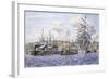 Long Wharf, Santa Monica-Stanton Manolakas-Framed Giclee Print