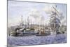 Long Wharf, Santa Monica-Stanton Manolakas-Mounted Giclee Print