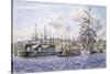 Long Wharf, Santa Monica-Stanton Manolakas-Stretched Canvas